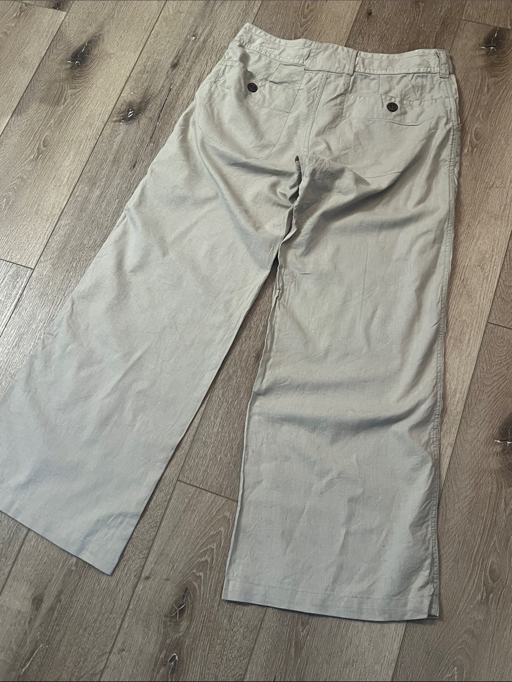 Patagonia - Wide Leg Hemp/Cotton Pants in Light Beige, Great condition! Size 4. - Picture 8 of 12